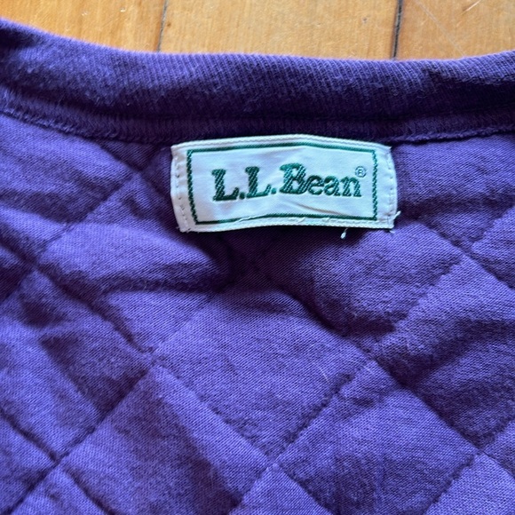 Vintage ll bean Purple Quilted Vest - Picture 2 of 4